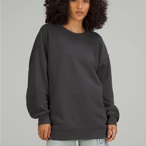 Lululemon perfectly oversized crew grey womens size 2